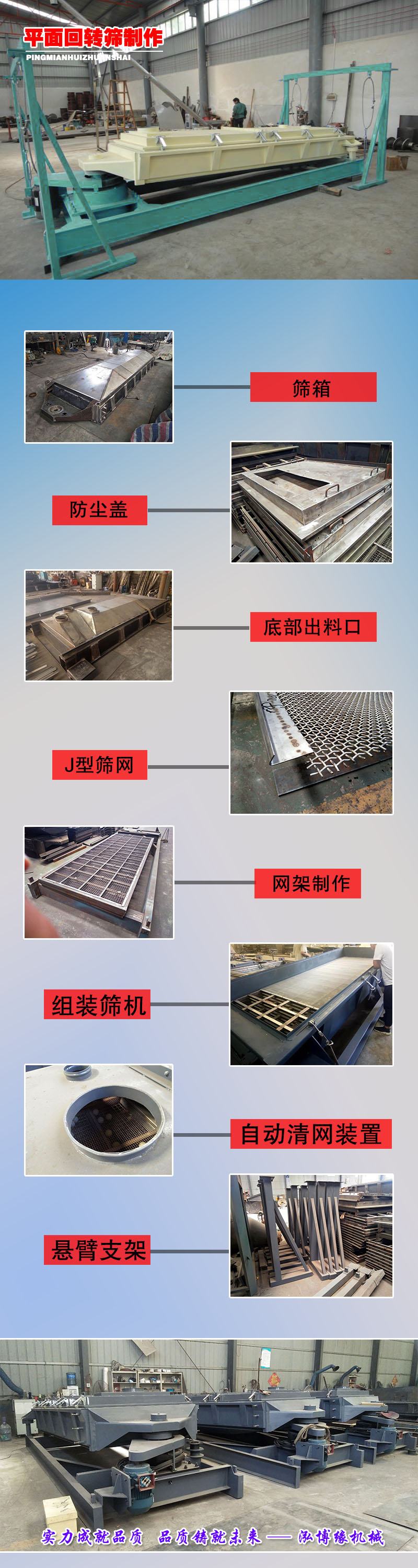 平面回轉(zhuǎn)篩都是怎么制作的我們來做個(gè)圖告訴大家